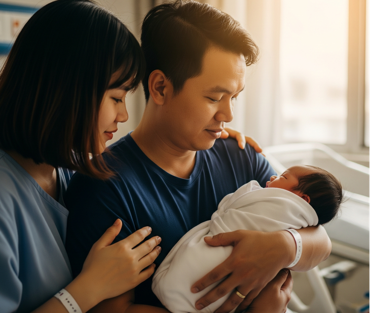 Từ 1-7, vợ sinh con, chồng được nghỉ hưởng chế độ thai sản bao nhiêu ngày? - Ảnh 1. thai sản - Ảnh 1.