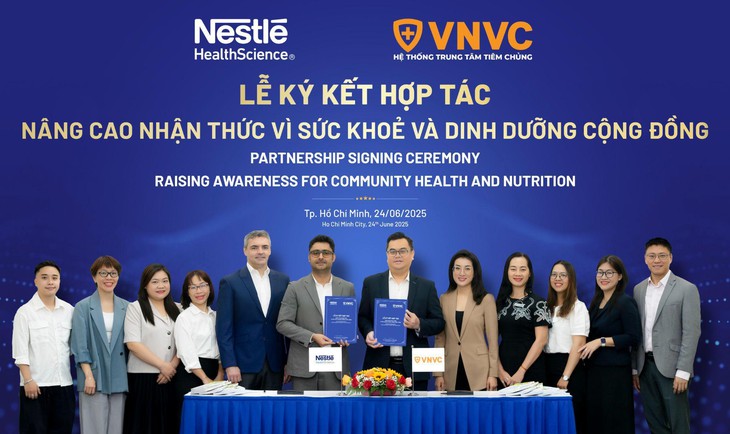 VNVC ký hợp tác chiến lược với thương hiệu dinh dưỡng y học châu Âu - Ảnh 1.