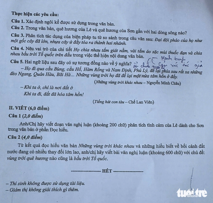 môn văn - Ảnh 2.