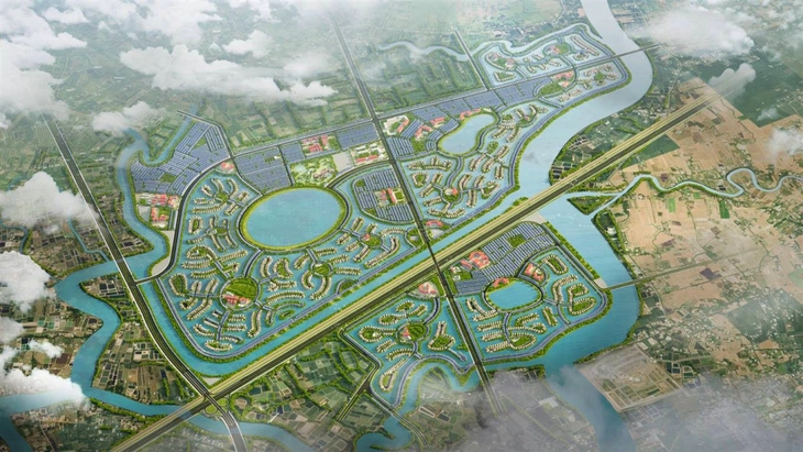 Long An sẽ khởi công 3 dự án mừng lễ 2-9, có khu đô thị Vinhomes ở Cần Giuộc 90.000 tỉ đồng - Ảnh 1.