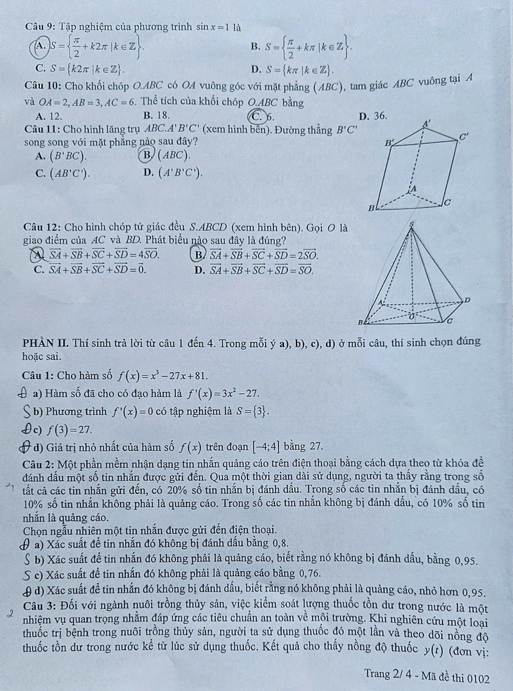 đề thi toán - Ảnh 3.