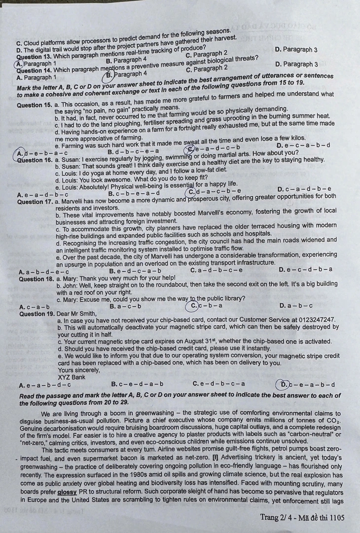đề thi tiếng anh - Ảnh 3.