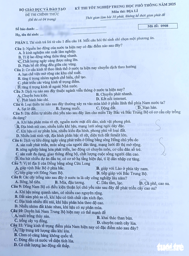 môn địa lý - Ảnh 1.