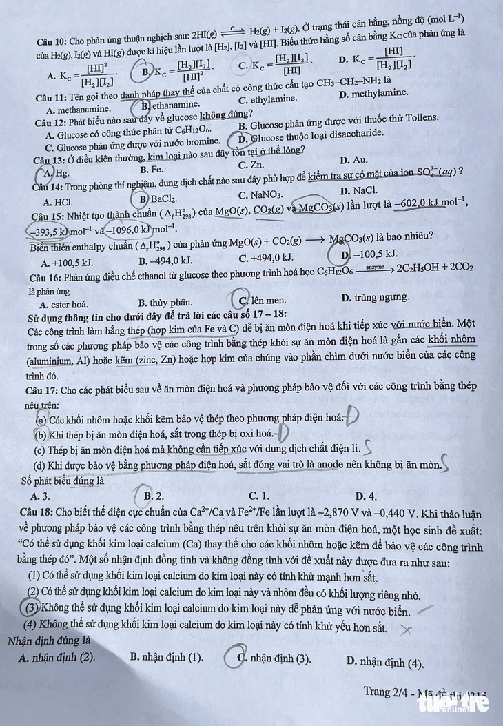 môn hóa - Ảnh 3.