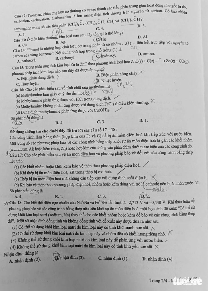môn hóa - Ảnh 3.