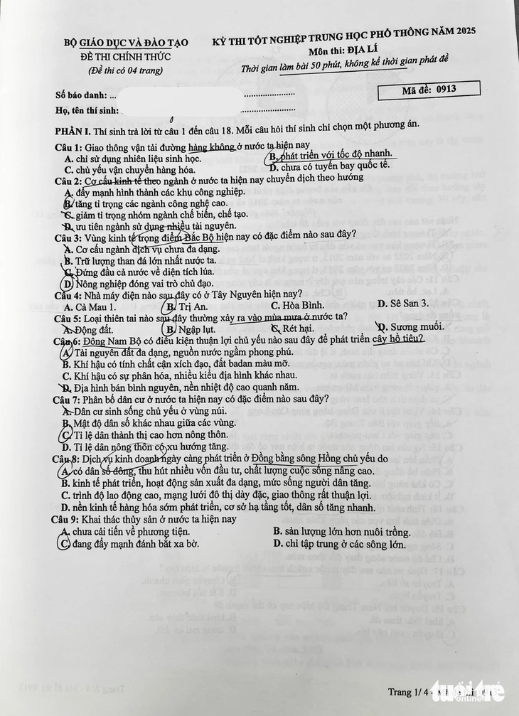 môn địa lí - Ảnh 2.