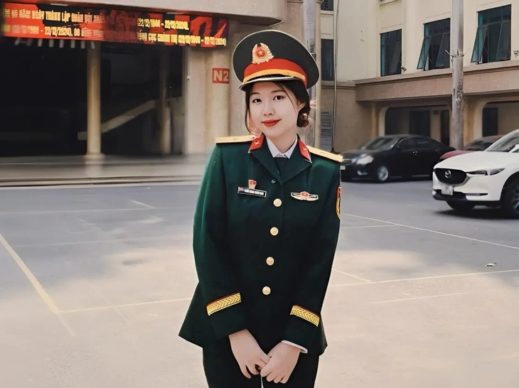 Nữ quân nhân xinh đẹp đầu tiên vào chung kết Hoa hậu Việt Nam - Ảnh 1. Nữ quân nhân xinh đẹp đầu tiên vào chung kết Hoa hậu Việt Nam - Ảnh 1.