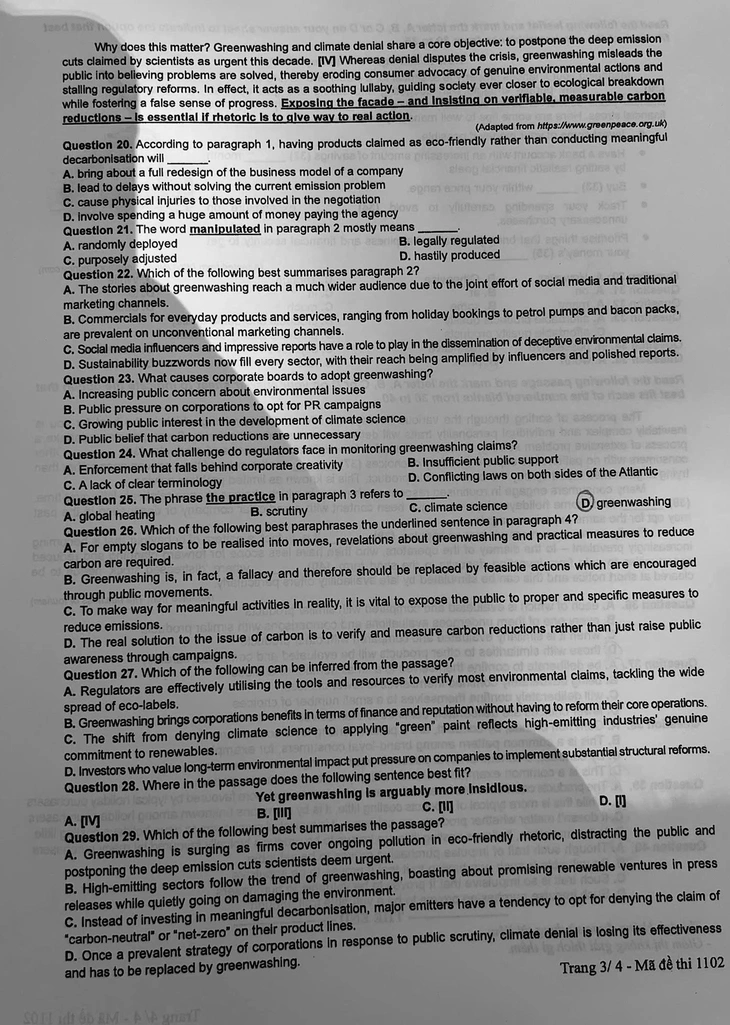 đề tiếng Anh - Ảnh 3.