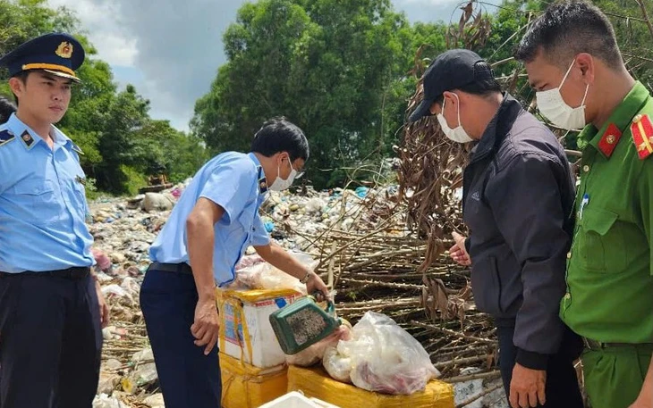 Chống buôn lậu, hàng giả 8-6: xử lý một cơ sở bơm tạp chất thạch râu câu vào tôm hùm chết - Ảnh 2.