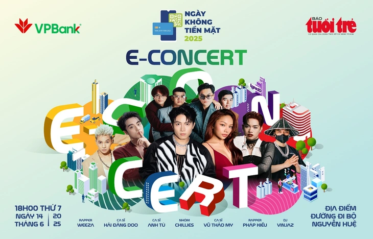 Dàn sao đình đám đổ bộ VPBank E-Concert tại Ngày không tiền mặt 2025 Dàn sao đình đám đổ bộ VPBank E-Concert tại Ngày không tiền mặt 2025