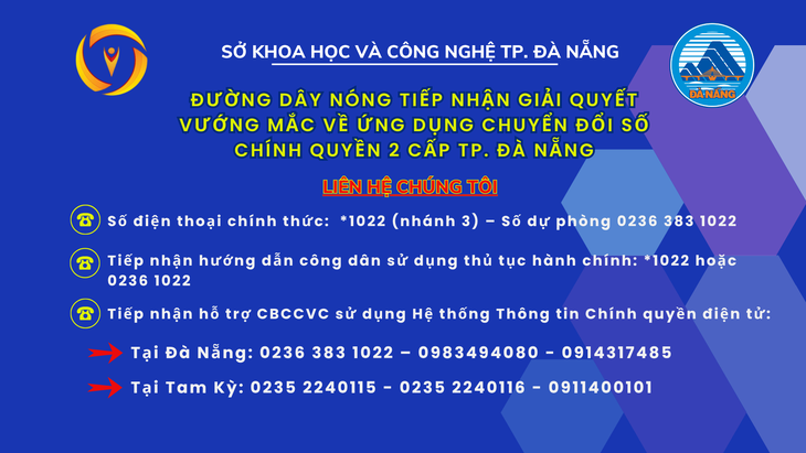 Đà Nẵng có đường dây nóng hướng dẫn người dân sử dụng thủ tục hành chính - Ảnh 2.