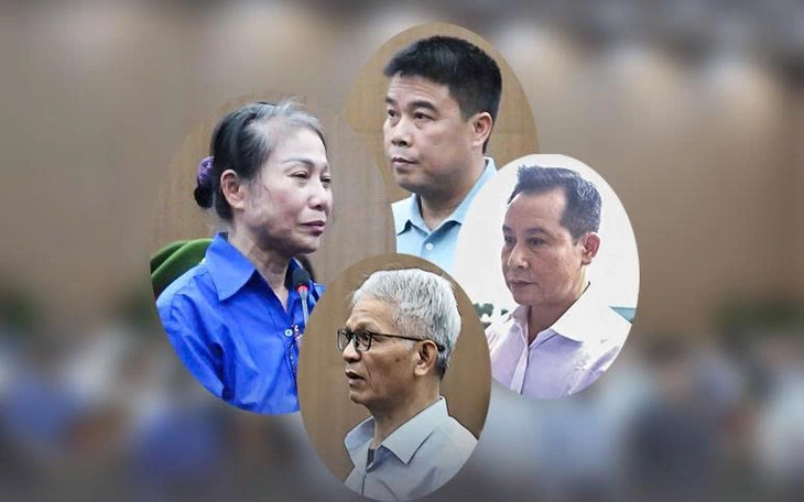 Bà Hoàng Thị Thúy Lan, ông Nguyễn Văn Hậu, Phạm Hoàng Anh, Lê Viết Chữ tại phiên tòa - Ảnh: GIANG LONG Bà Hoàng Thị Thúy Lan, ông Nguyễn Văn Hậu, Phạm Hoàng Anh, Lê Viết Chữ tại phiên tòa - Ảnh: GIANG LONG