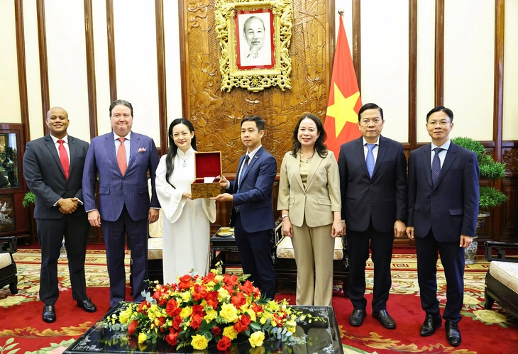Phó chủ tịch nước Võ Thị Ánh Xuân tiếp nữ phi hành gia Amanda Nguyễn - Ảnh 2. Amanda Nguyễn - Ảnh 2.