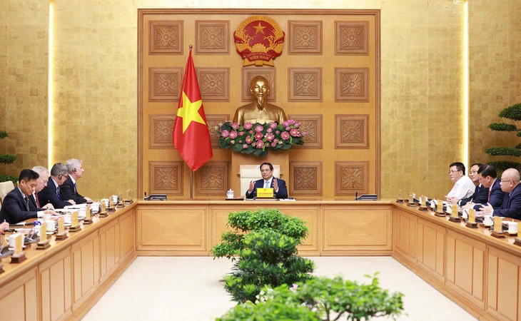 Thủ tướng đề nghị doanh nghiệp Mỹ đồng hành để Việt - Mỹ sớm đạt thỏa thuận cụ thể về thuế quan - Ảnh 1.