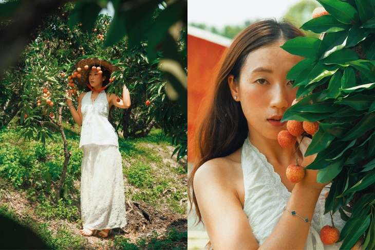Chợ vải thiều ở Bắc Ninh 'gây sốt' nhờ bộ ảnh đẹp như phim trường - Ảnh 4.