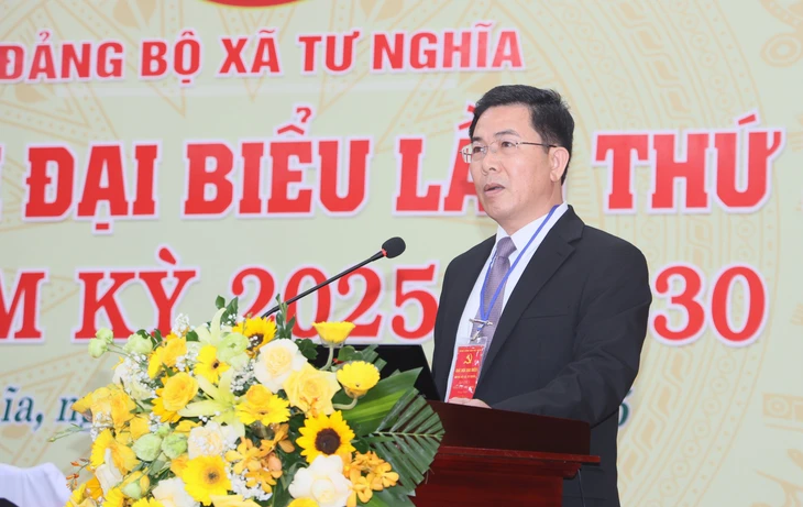 Một xã ở Quảng Ngãi tổ chức đại hội Đảng bộ 'không giấy' - Ảnh 3.