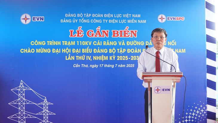 EVNSPC gắn biển hai công trình chào mừng Đại hội Đảng bộ - Ảnh 5.