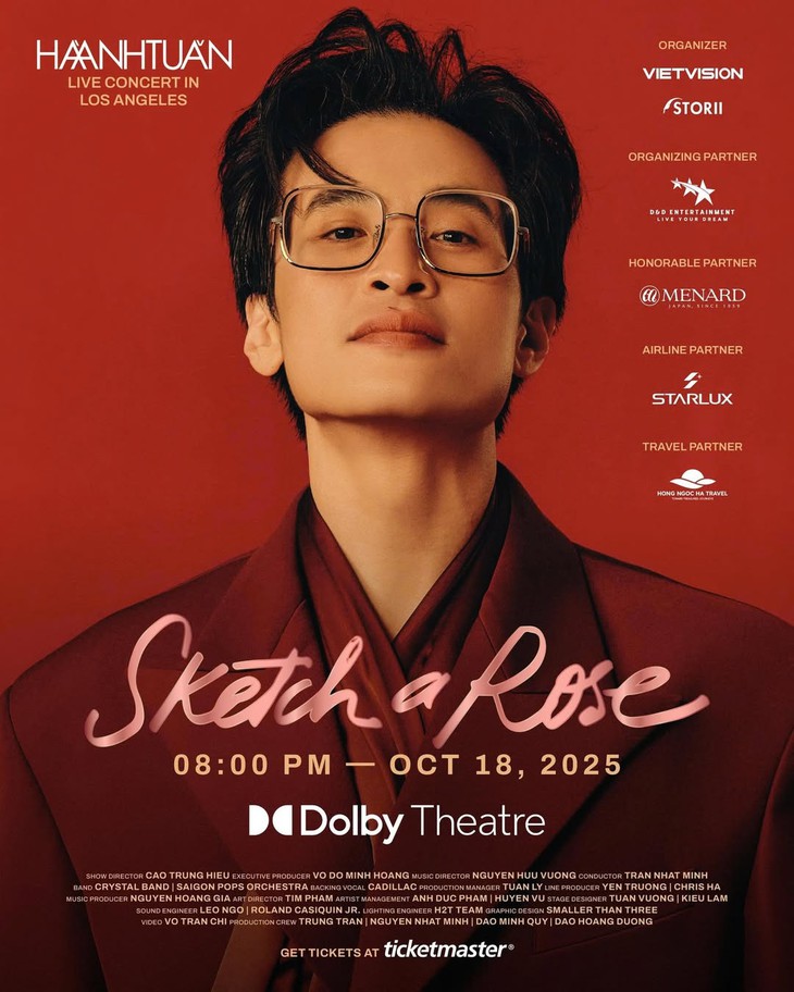 Hà Anh Tuấn mời khán giả mặc áo dài dự 'Sketch a rose' ở Hollywood - Ảnh 2.