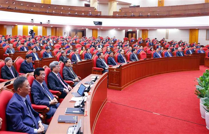 Bế mạc Hội nghị lần thứ 12 Ban Chấp hành Trung ương Đảng khóa XIII - Ảnh 1.