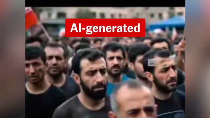 Video bản tin 'Iran đầu hàng Israel' là giả, do AI tạo ra - Ảnh 2.
