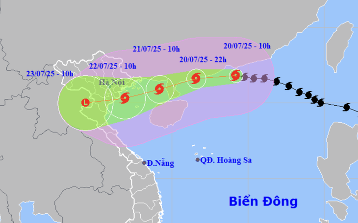 Hưng Yên dự kiến cấm biển từ 18h ngày 20-7 để ứng phó bão số 3 - Ảnh 2.