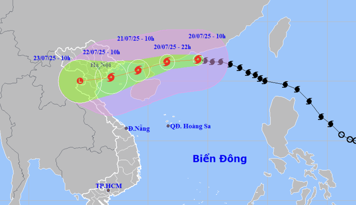 Bão số 3 mạnh lên đầu cấp 12, giật cấp 15 - Ảnh 1.