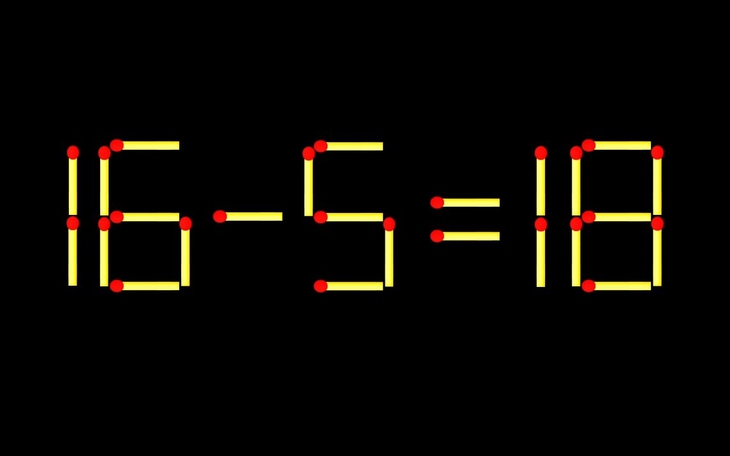 Thử tài IQ: Di chuyển một que diêm để 5-11=6 thành phép tính đúng - Ảnh 8.