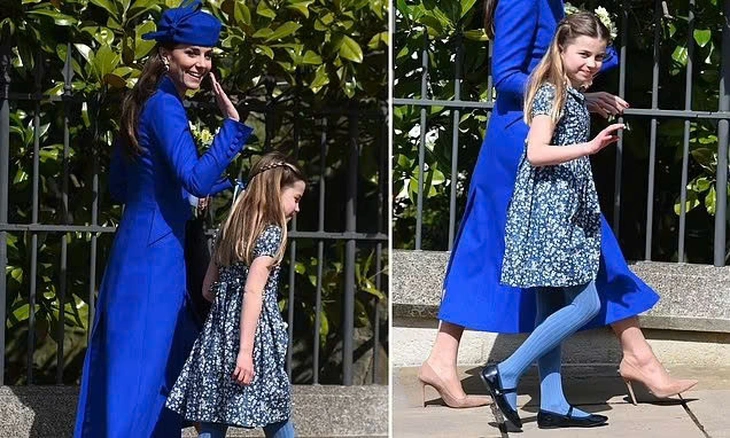 Những lần diện đồ đôi của mẹ con Công nương Kate Middleton và Công chúa Charlotte. - Ảnh 9. Kate Middleton - Ảnh 8.