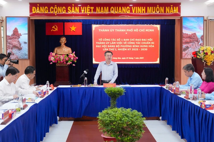 Ông Nguyễn Thanh Nghị làm việc phường Bình Hưng Hòa về chuẩn bị đại hội đảng lần đầu- Ảnh 1. Nguyễn Thanh Nghị - Ảnh 1.