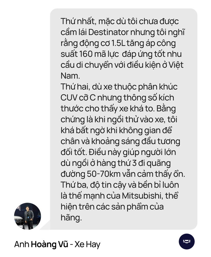 Thích, chưa thích gì trên Mitsubishi Destinator, đây là 10 câu trả lời kèm giá kỳ vọng của các KOL Việt đầu tiên được trải nghiệm trực tiếp từ Indonesia!- Ảnh 12. Mitsubishi Destinator - Ảnh 12.