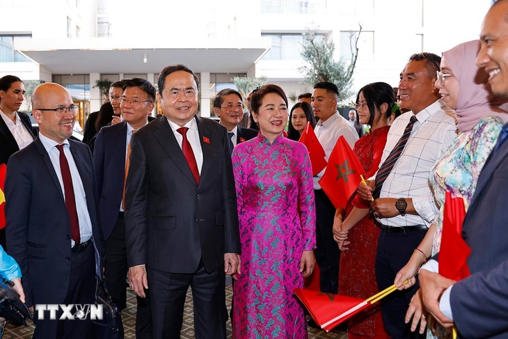 Chủ tịch Quốc hội Trần Thanh Mẫn và Phu nhân bắt đầu thăm chính thức Morocco - Ảnh 3. Chủ tịch Quốc hội Trần Thanh Mẫn và Phu nhân bắt đầu thăm chính thức Morocco - Ảnh 3.