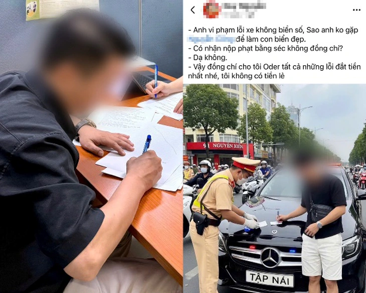 Dùng AI tạo ảnh đi xe sang bị CSGT lập biên bản, bị xử phạt 7,5 triệu đồng - Ảnh 1.