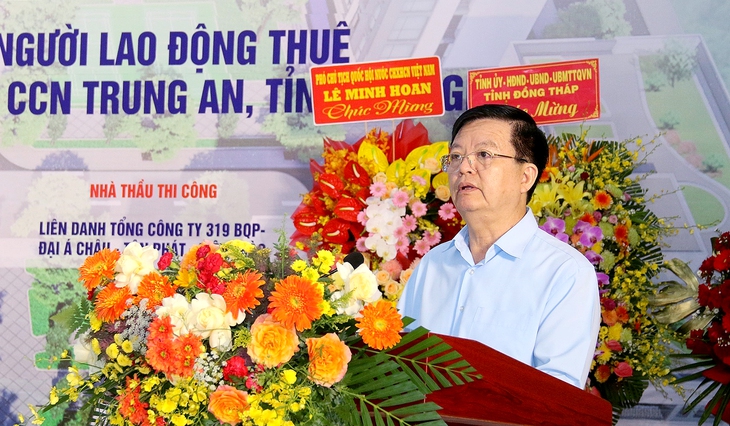Khởi công xây dựng hơn 500 căn nhà ở xã hội cho công nhân, người lao động tại tỉnh Đồng Tháp - Ảnh 1.
