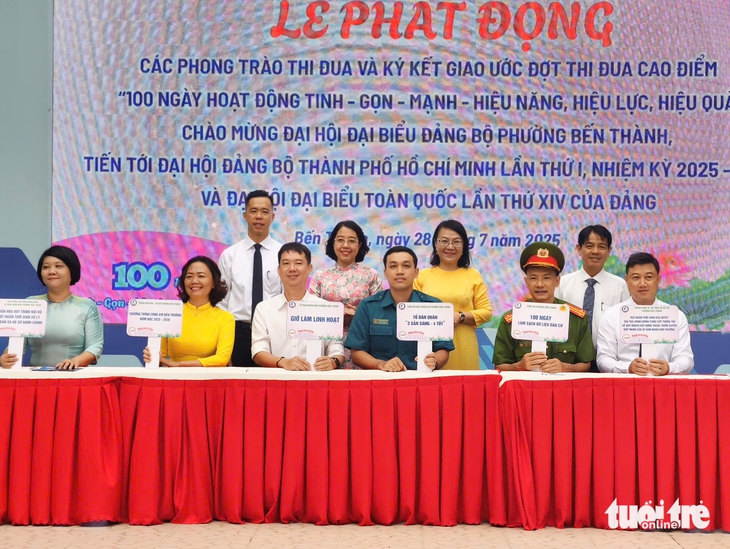 Phường Bến Thành, TP.HCM phát động phong trào thi đua 'giờ làm linh hoạt' - Ảnh 3.