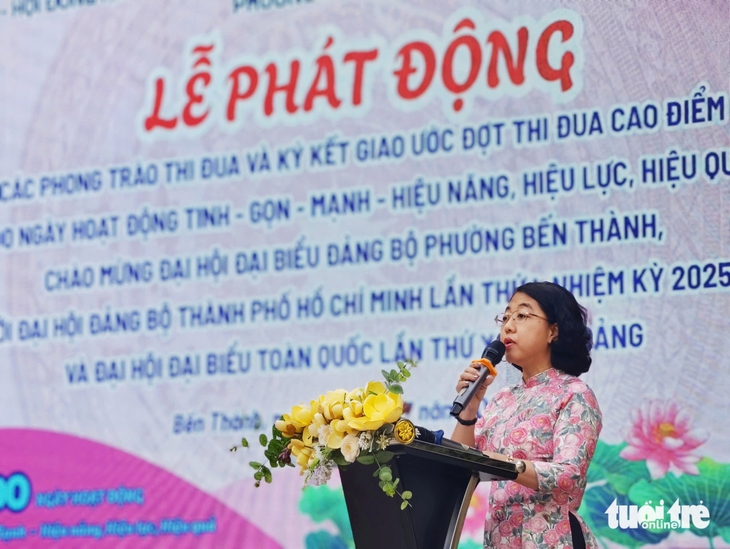 Phường Bến Thành, TP.HCM phát động phong trào thi đua 'giờ làm linh hoạt' - Ảnh 1.
