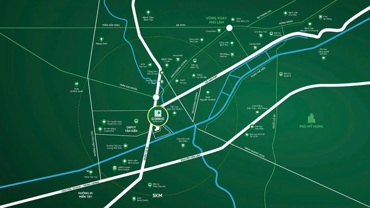 Conic Boulevard: Cửa ngõ kết nối các hướng về trung tâm TP.HCM - Ảnh 2.