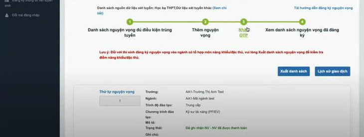 Cách nộp lệ phí đăng ký xét tuyển đại học trực tuyến nhanh nhất - Ảnh 11.