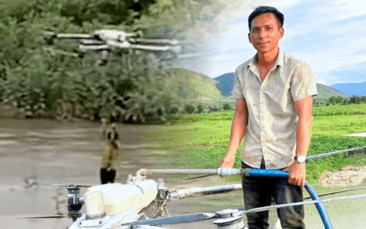 Báo Tuổi Trẻ tặng danh hiệu 'Bạn đồng hành quanh tôi' cho người lái drone cứu 2 trẻ kẹt lũ- Ảnh 3.