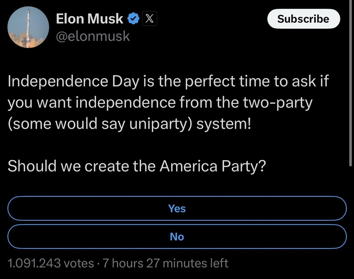 Ông Elon Musk đưa ra chiến lược tạo dựng quyền lực cho đảng chính trị mới - Ảnh 2. Ông Elon Musk nêu chiến lược xây dựng quyền lực cho đảng mới - Ảnh 2.