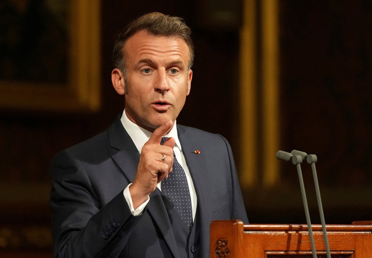 Tổng thống Macron: 'Châu Âu cần giảm sự phụ thuộc kép vào Mỹ và Trung Quốc' - Ảnh 1.