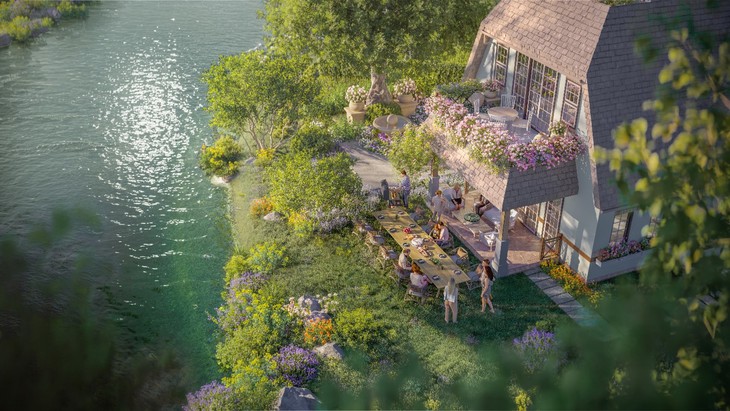 ‘Đảo châu Âu’ tại Eco Central Park: Du ngoạn bốn mùa hoa giữa lòng xứ Nghệ - Ảnh 1.