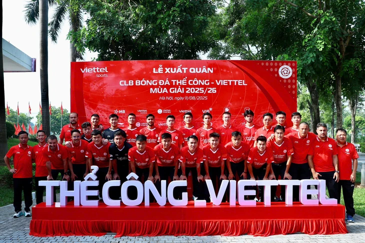 CLB Thể Công - Viettel xuất quân hoành tráng, đặt mục tiêu vô địch V-League 2025 - 2026 - Ảnh 3.