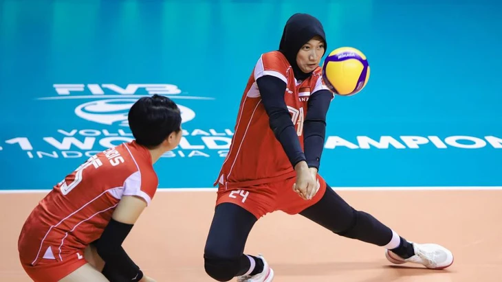 Chủ nhà Indonesia bị loại khỏi vòng 16 đội dù được bóng chuyền nữ Việt Nam 'tiếp sức' - Ảnh 1.