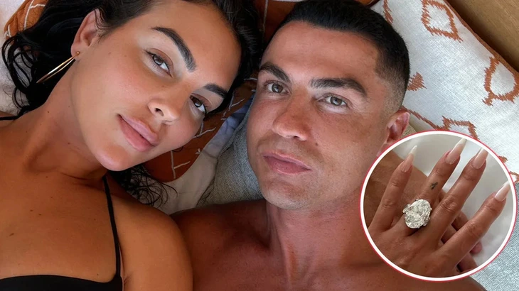 Nhẫn đính hôn của Ronaldo có giá lên đến 130 tỉ đồng? - Ảnh 1.