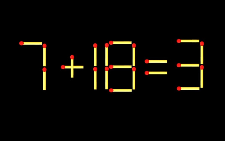 Thử tài IQ: Di chuyển một que diêm để 7+17=18 thành phép tính đúng - Ảnh 8.
