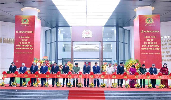 Tổng Bí thư Tô Lâm dự khánh thành trụ sở Bộ Công an tại Hà Nội - Ảnh 3.