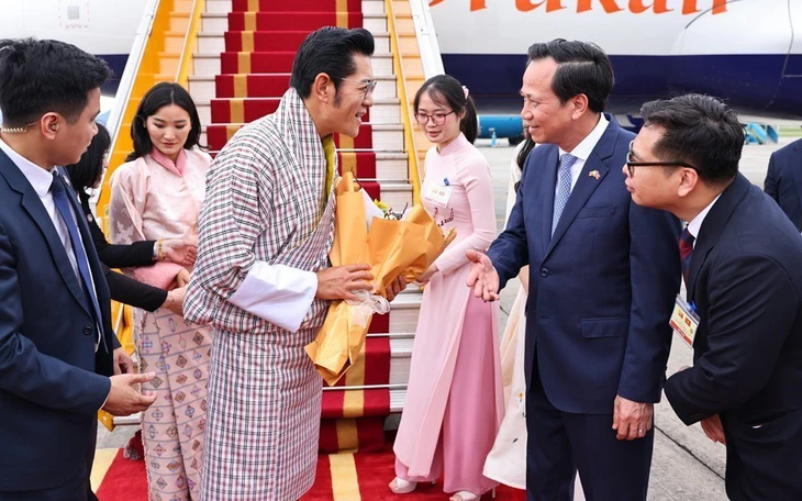 Lễ đón trọng thể Quốc vương Bhutan thăm cấp nhà nước Việt Nam - Ảnh 1.