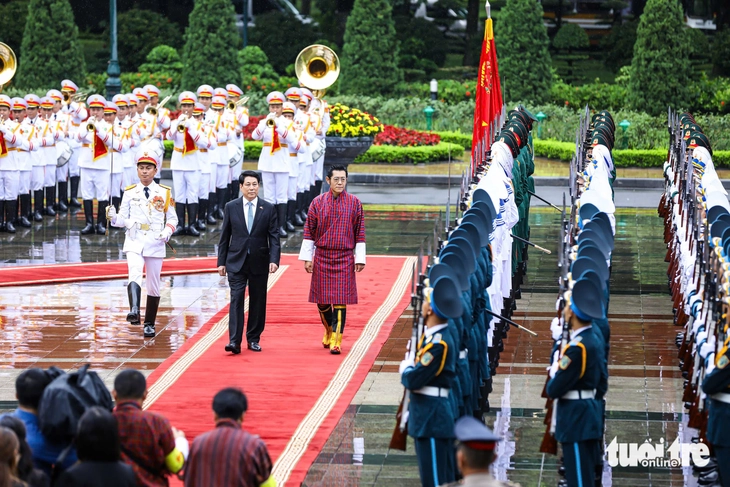 Chủ tịch nước Lương Cường đón Quốc vương Bhutan - Ảnh 5.