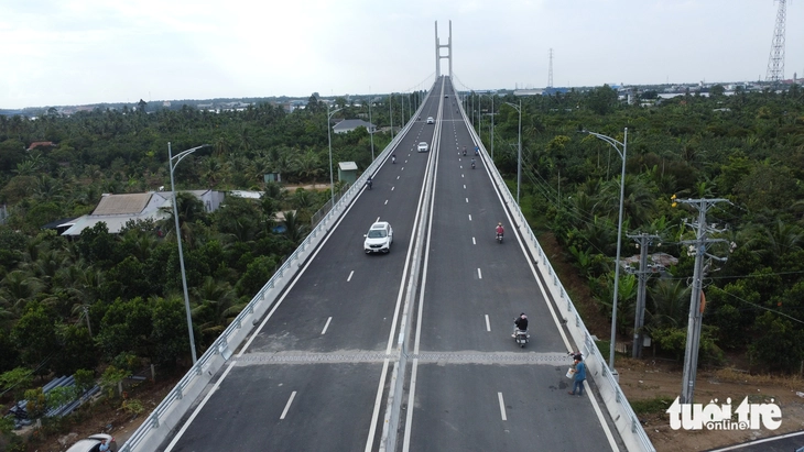 Cầu Rạch Miễu 2 vừa thông xe, cầu Rạch Miễu lập tức vắng tanh - Ảnh 2.
