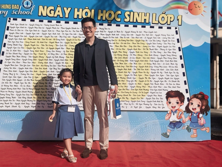 TP.HCM: Học sinh lớp 1 nô nức tựu trường - Ảnh 3.